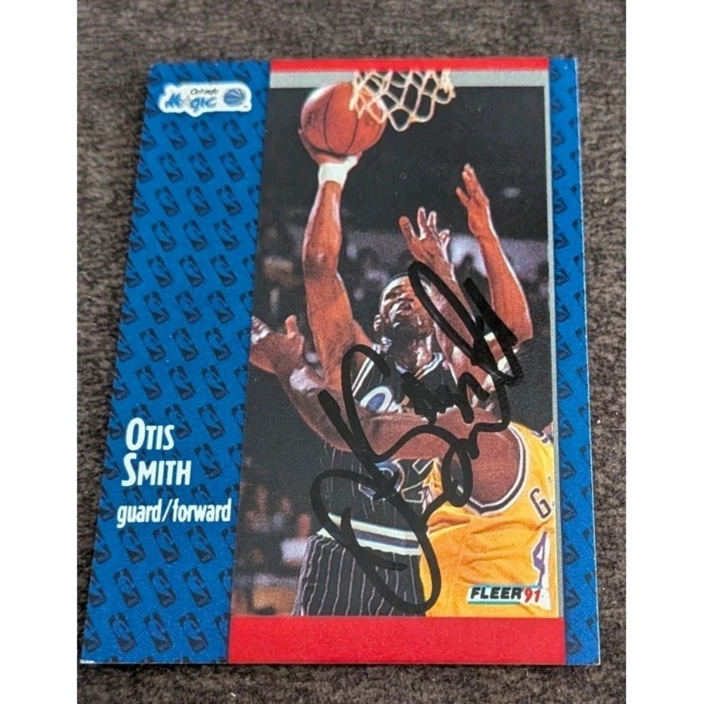 1991 Fleer Otis Smith Orlando Magic #149 Signed